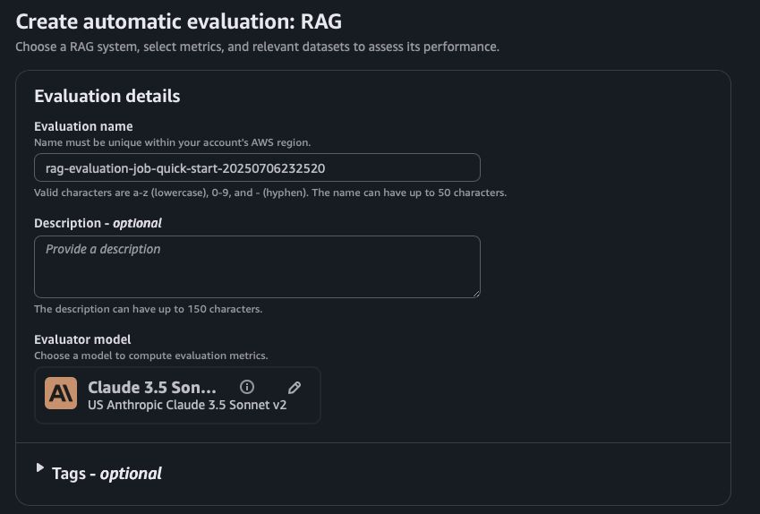 Bedrock Evaluation 2